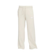(W) Nike NSW Club Fleece Mid Rise Wide Leg Sweatpants Sanddrift White - Asia