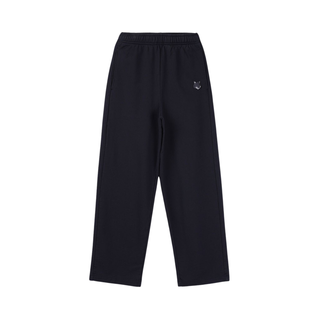 NM01111KM0001-P199 Maison Kitsune Bold Fox Head Patch Relaxed Jog Pants Black