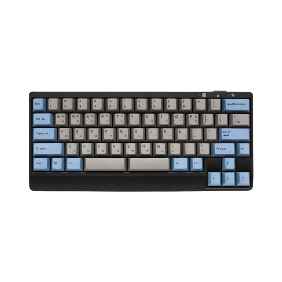 레오폴드 FC650MDSBT PD 유무선 미니 기계식 키보드 그레이 블루 한글 자판 (국내 정식 발매 제품)(Leopold FC650MDSBT PD Wired/Wirelss Mini Mechanical Keyboard Grey Blue Korean Layout (Korean Ver.))