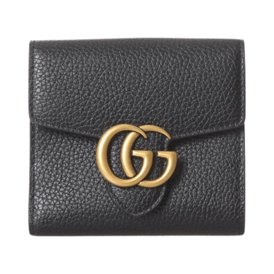 782749-A7M0T-1000 Gucci GG Marmont Flap Bi-Fold Wallet Black