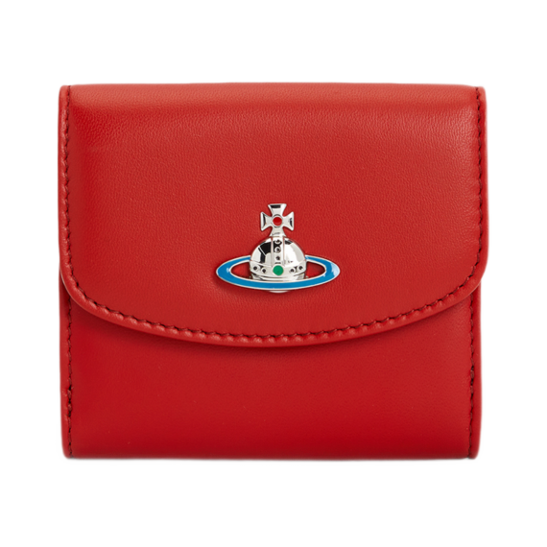 5115002JW-L001L-H401 Vivienne Westwood Short Wallet Red