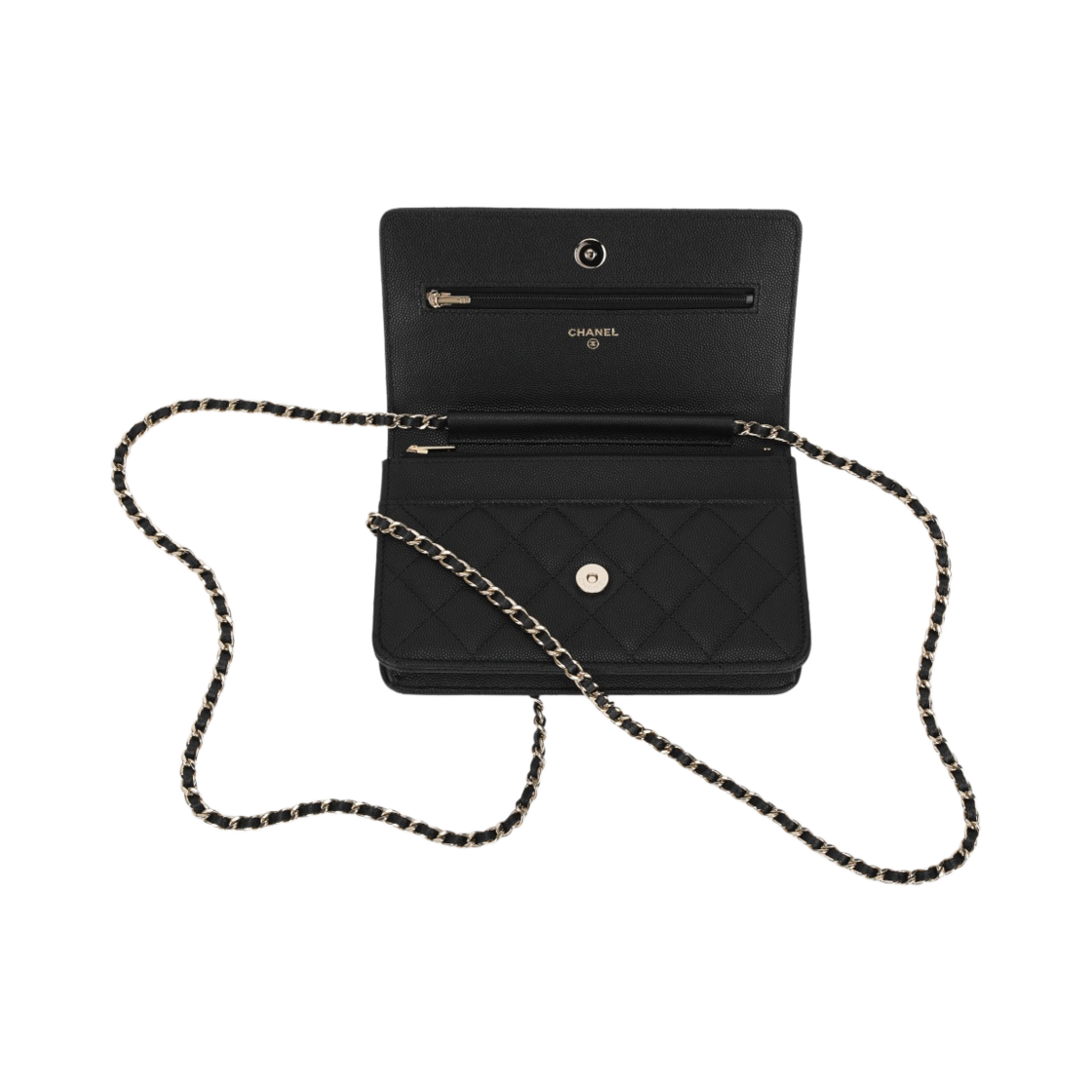 샤넬 체인 지갑 그레인드 카프스킨 & 골드 메탈 블랙(Chanel Wallet On Chain Grained Calfskin & Gold Black) - 3
