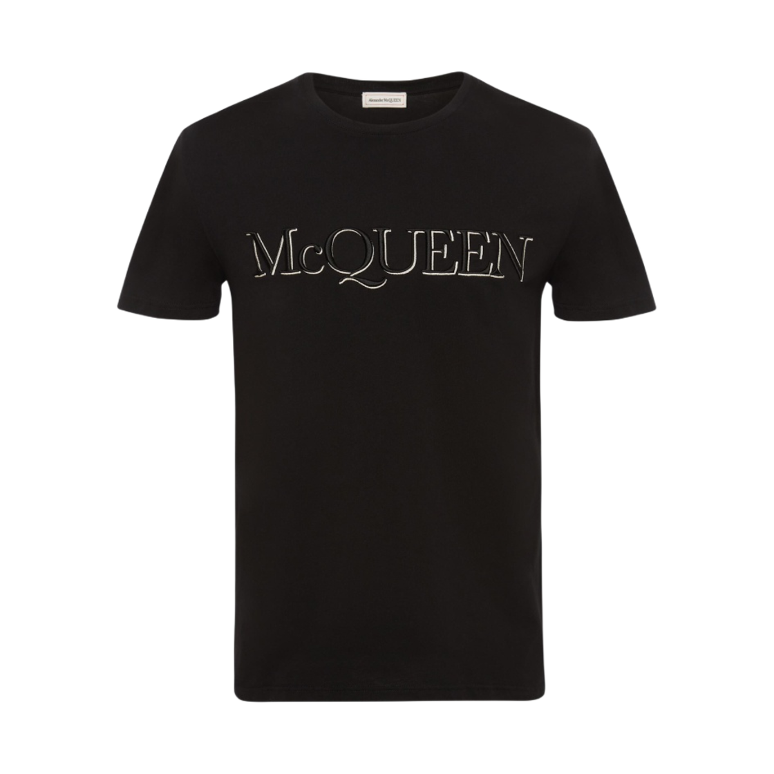 알렉산더 맥퀸 자수 티셔츠 블랙 믹스(Alexander McQueen Embroidered T-shirt Black Mix) - 1