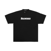 Balenciaga Caps Boxy Fit T-Shirt Black