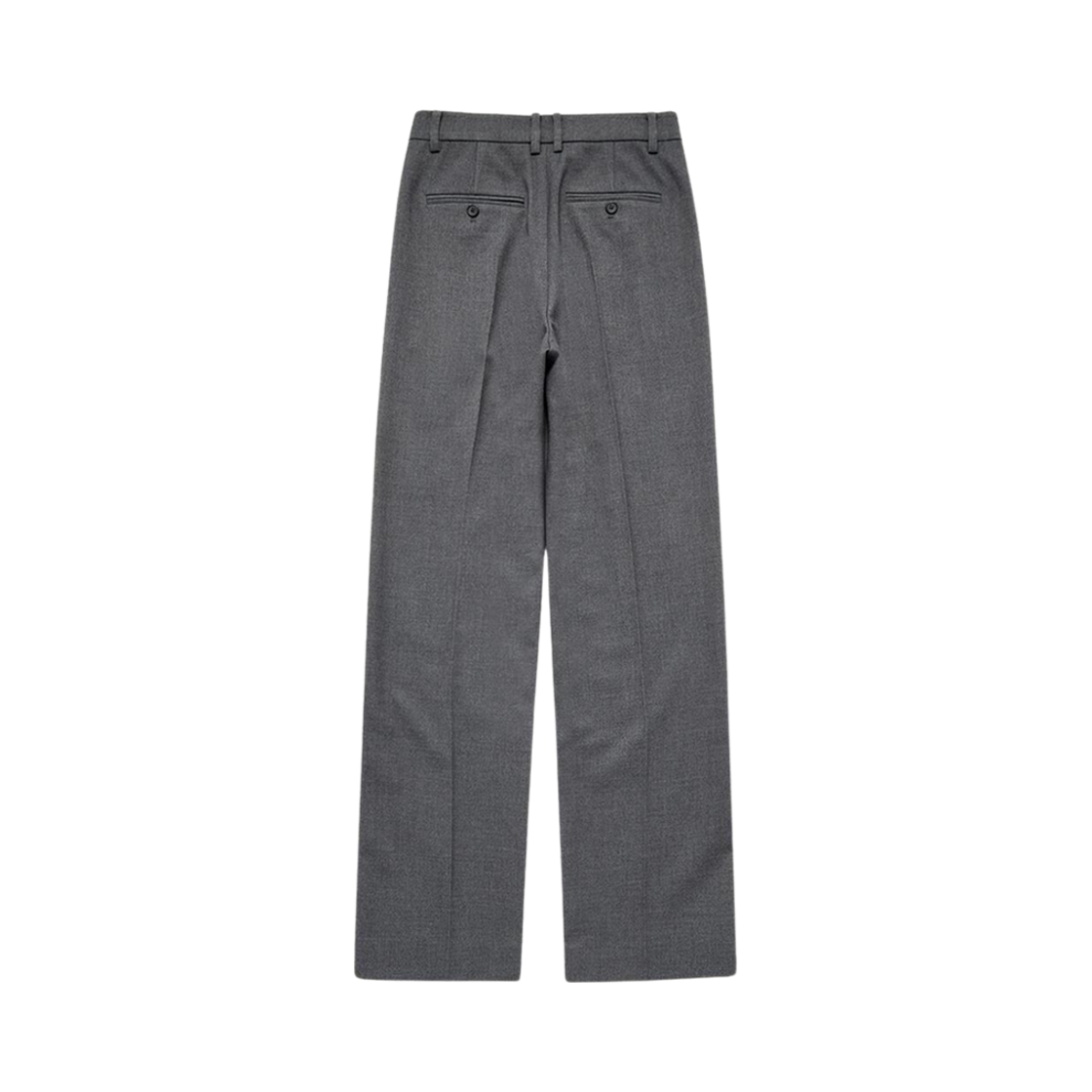 (W) 던스트 세미 와이드 울 슬랙스 차콜 그레이((W) Dunst Semi-Wide Wool Slacks Charcoal Grey) - 2