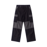 QT8 GARMENTS BN HBT Contrast Cargo Pants Black
