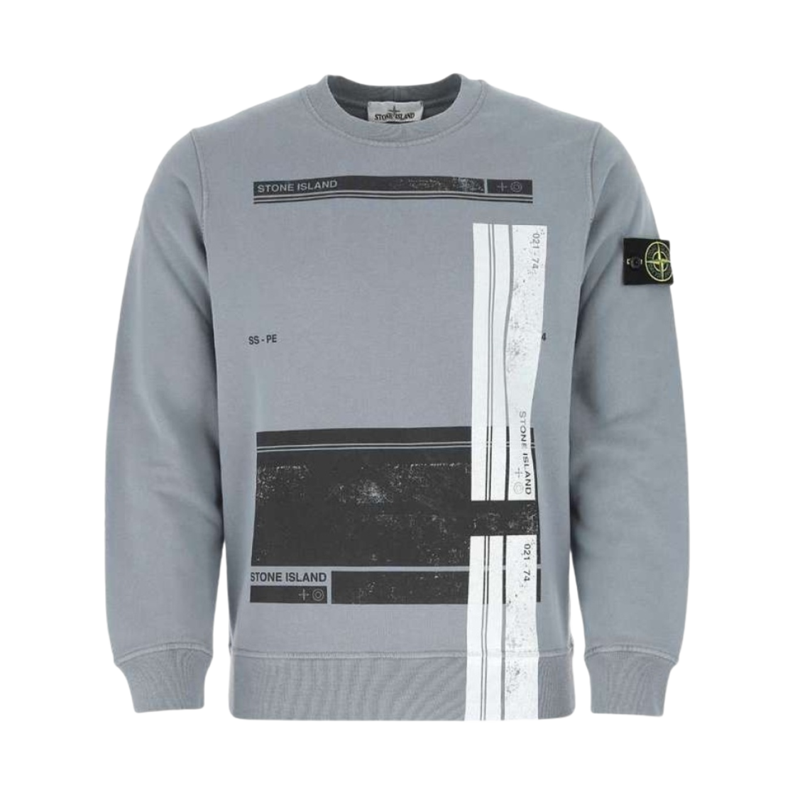 스톤 아일랜드 63095 블록 스웨트셔츠 파우더 블루 - 21SS(Stone Island 63095 Block Sweatshirt Powder Blue - 21SS) - 1