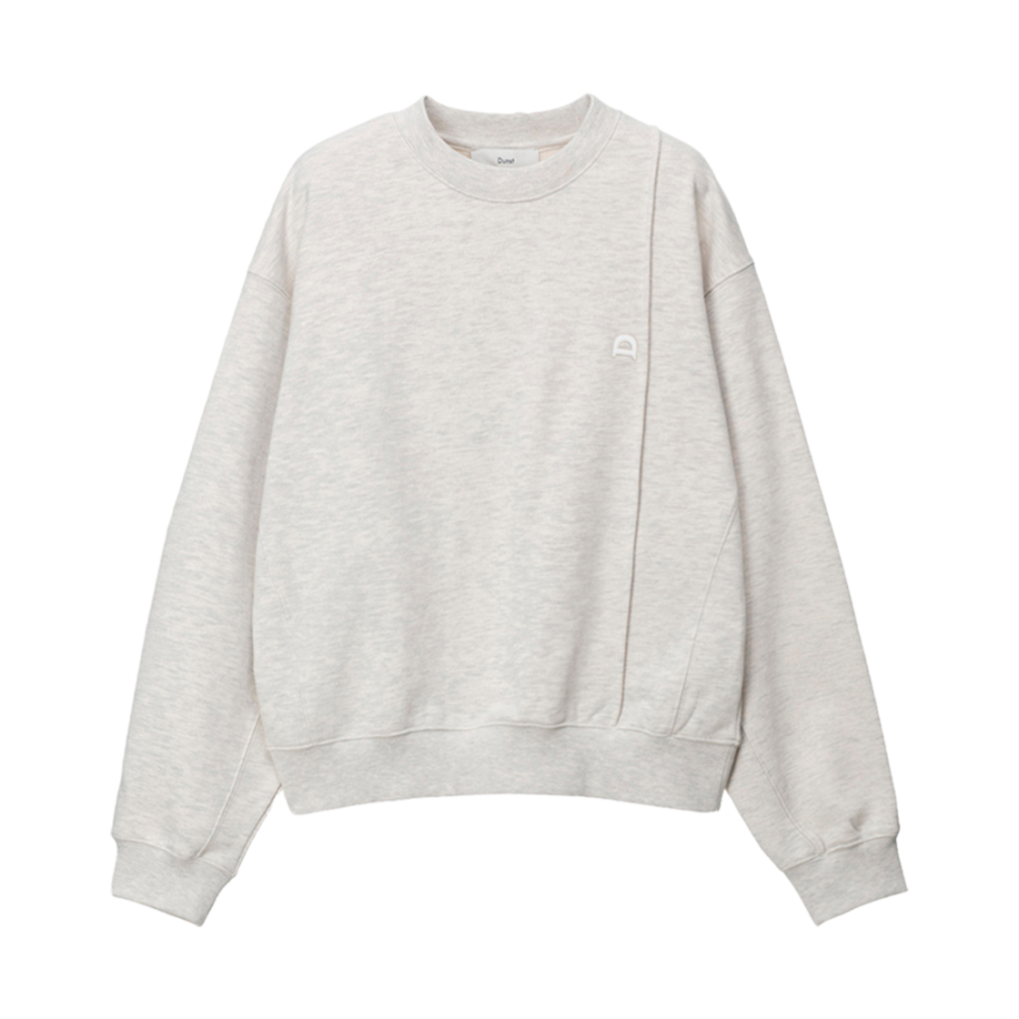 던스트 던스트 로고 크리스 스웨트셔츠 오트밀 멜란지(Dunst Dunst Logo Crease Sweatshirt Oatmeal Melange)