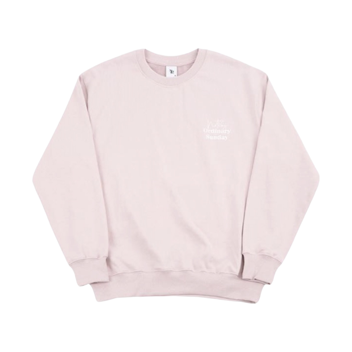 NOS7 커시브 로고 스웨트셔츠 핑크(NOS7 Cursive logo Sweatshirt Pink)