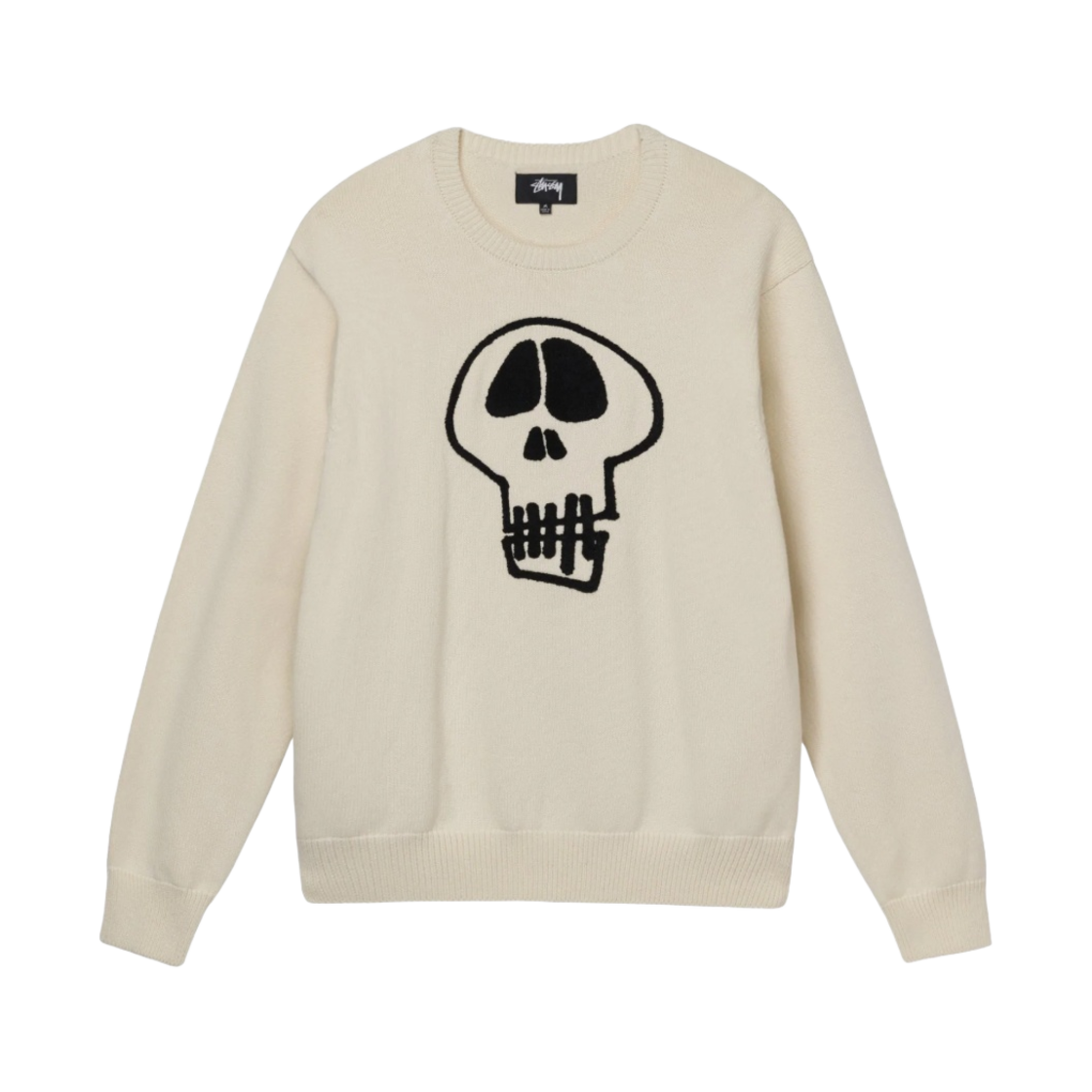 스투시 스컬 스웨터 내츄럴
