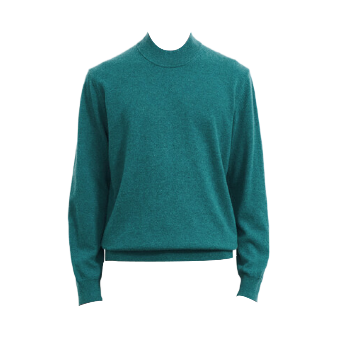 TH2EAKTU606M-PN Time Homme Cashmere Round Neck Knit Top Peacock Green