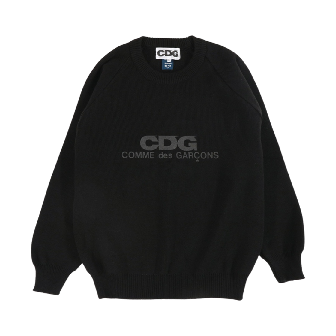 CDG 꼼데가르송 라운드넥 스쿨 풀오버 블랙(CDG Comme des Garcons Round Neck School Pullover Black)