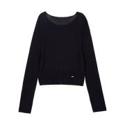 Fielders See-Through Loose Fit Knit Black