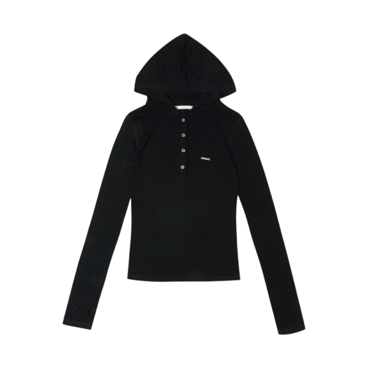 W) 보헤미안 서울 Y 심볼 롱슬리브 가디건 블랙 | Bohemian