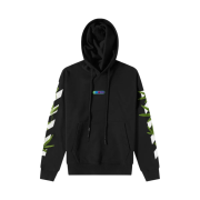 Off-White Weed Arrow Oversized Hoodie Black