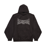 Balenciaga Boxy Large Fit Hoodie Faded Black