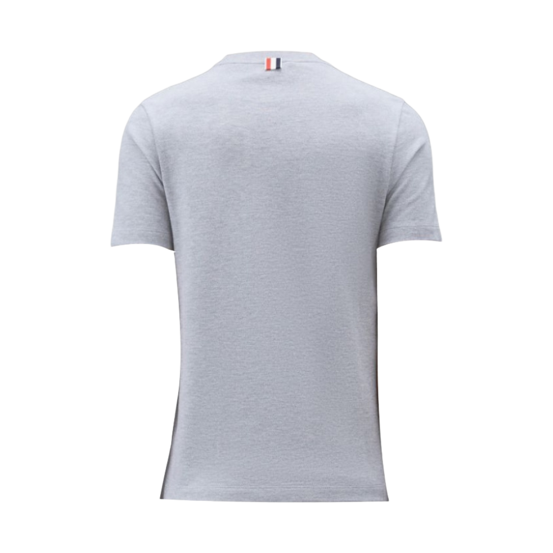 MJS123A-00050-055 Thom Browne Classic Pique Rib Side Insert 4-Bar T-Shirt Light Grey - #2