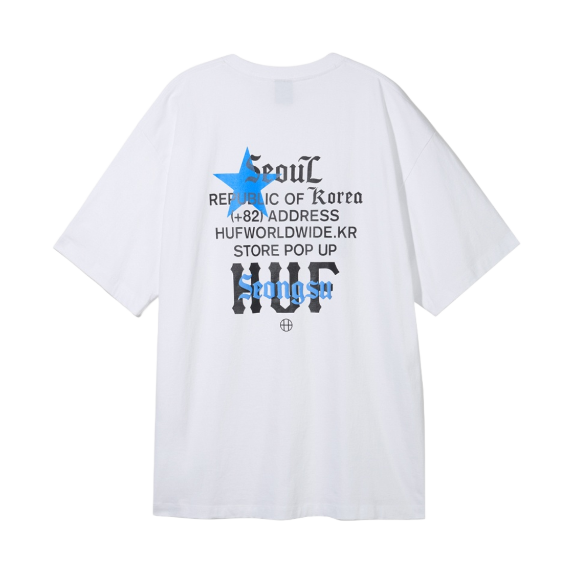 허프 서울 익스클루시브 티셔츠 화이트(HUF Seoul Exclusive T-Shirt White) - 1