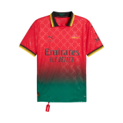 Puma x Off-White AC Milan 2024/25 4th Goalkeeper Replica Jersey For All Time Red Black (Non Marking Ver.)