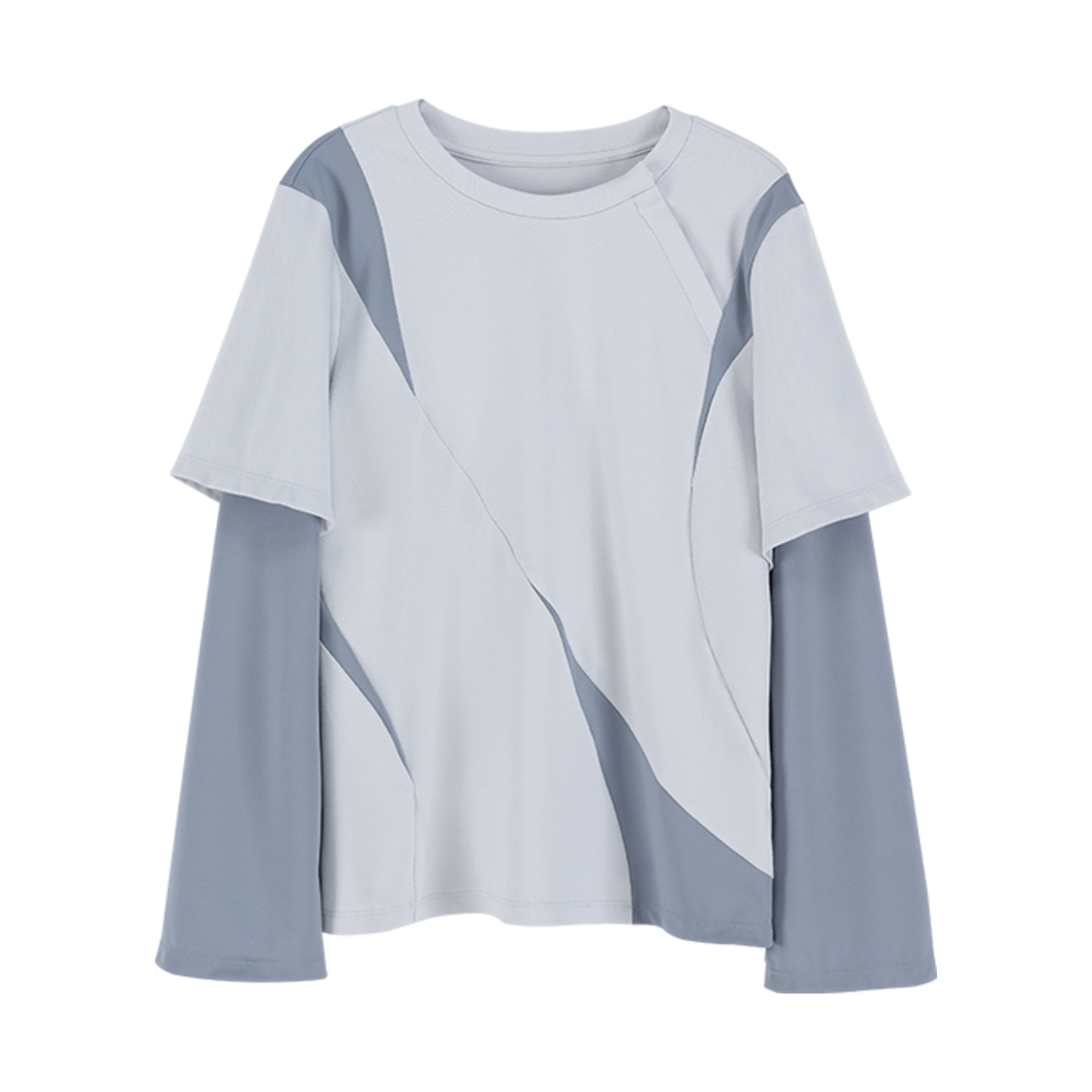 KY25SPSLT02 Kiyoi Incision Long Sleeve Blue Grey