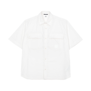 C.P. Company Short Sleeve Shirt White - 25SS
