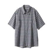 Garden Express Multi Check Half Shirt Blue
