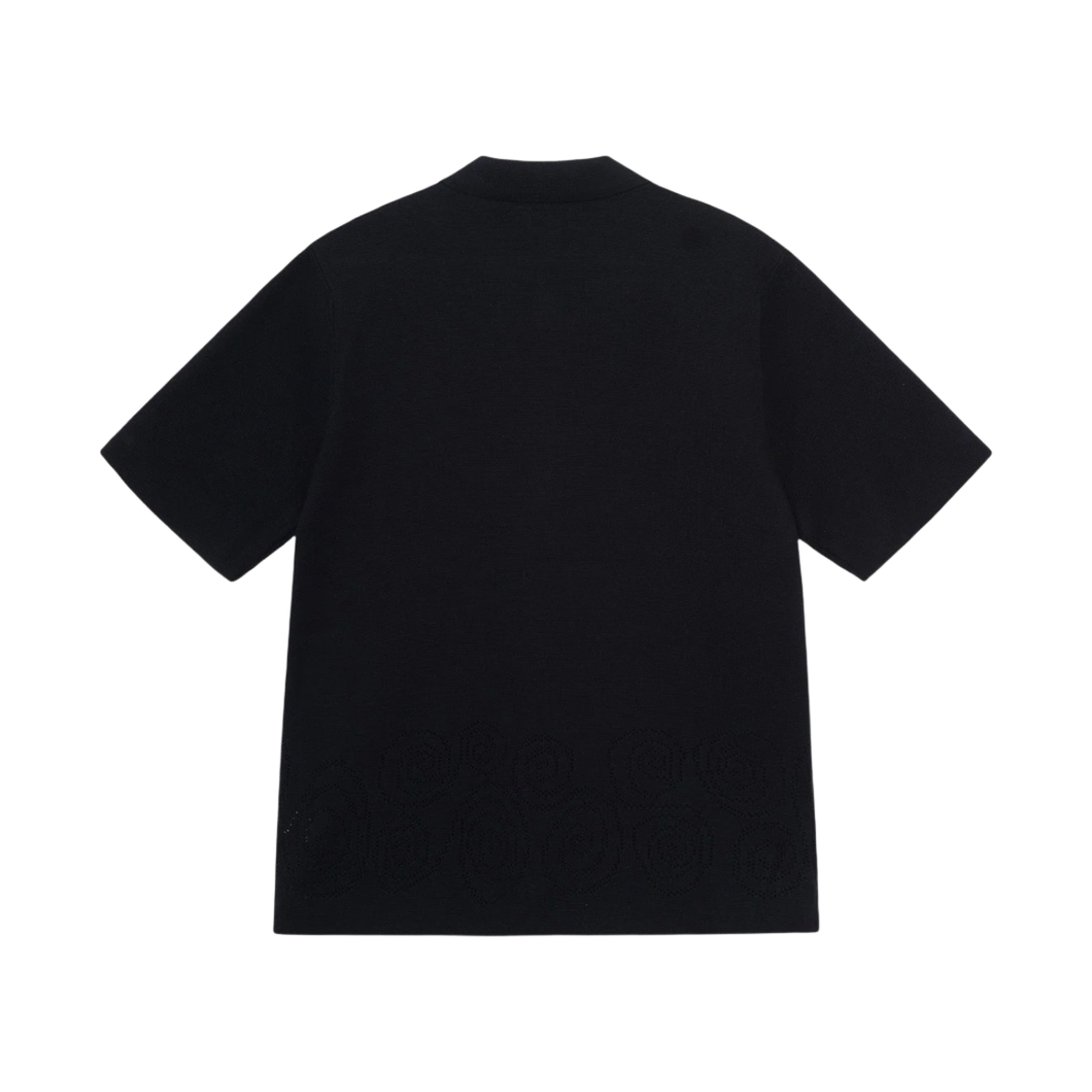 스투시 퍼포레이티드 스월 니트 셔츠 블랙(Stussy Perforated Swirl Knit Shirt Black) - 2