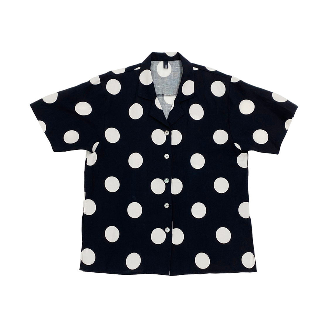 쿠키시 썸머 도트 린넨 블라우스 블랙(Kookeesee Summer Dot Linen Blouse Black)