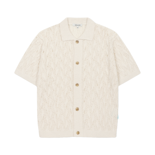 J3WAM25211IVX AMOUPRE Short Sleeve Cardigan Ivory