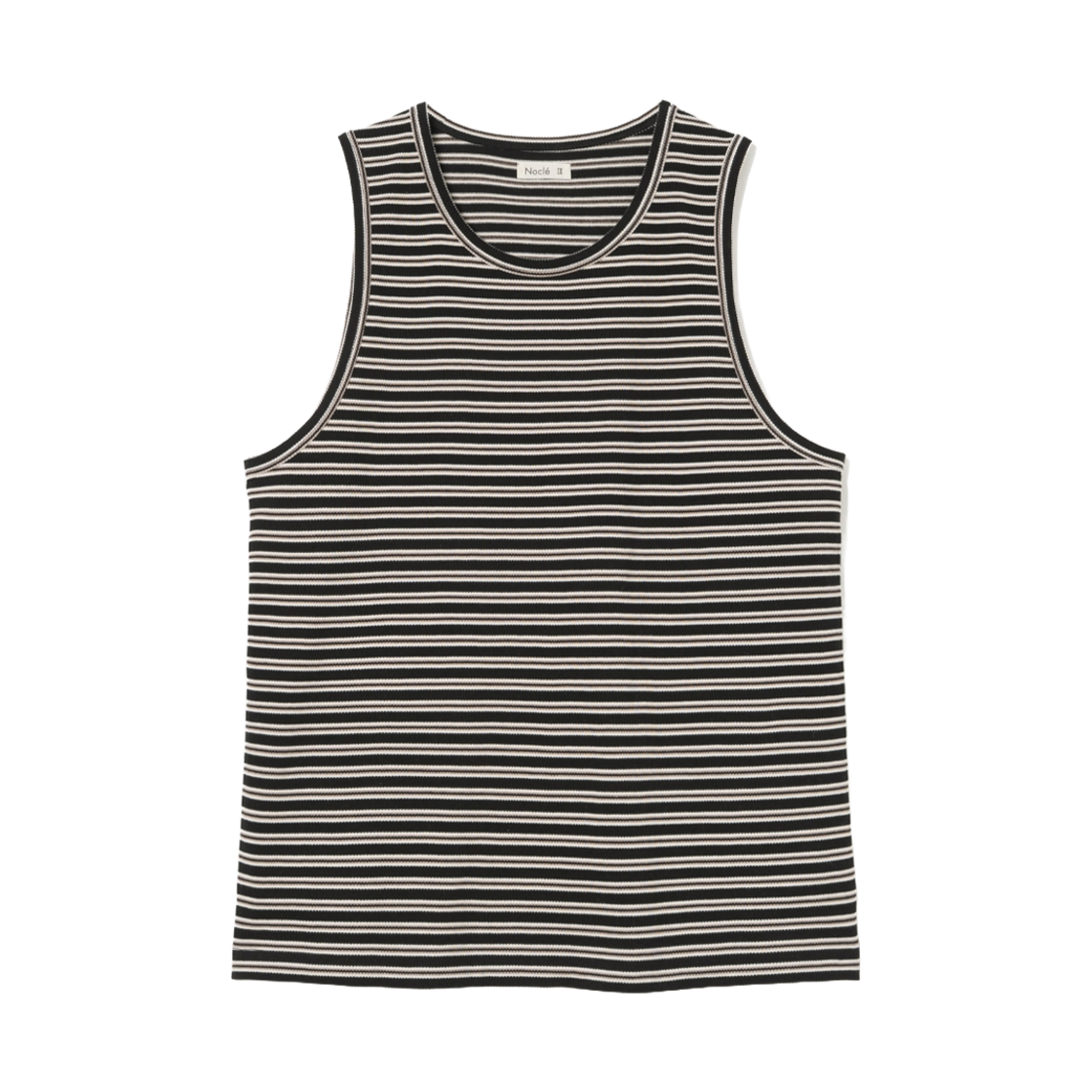노클 제브 스트라이프 탱크탑 블랙