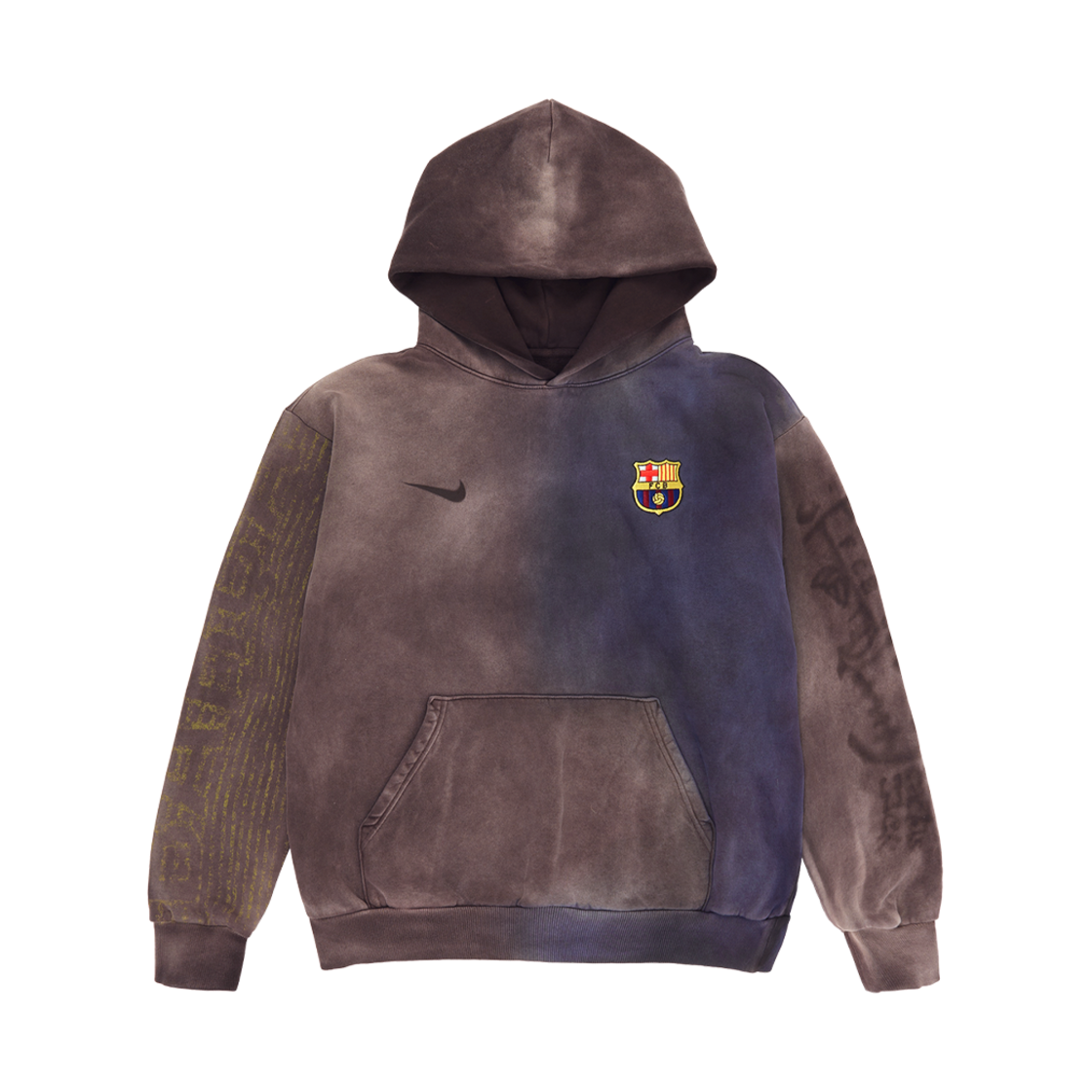 나이키 FC 바르셀로나 x 트래비스 스캇 스플릿 다이 크레스트 후드 멀티컬러(Nike FC Barcelona x Travis Scott Split Dye Crest Hoodie Multicolor)