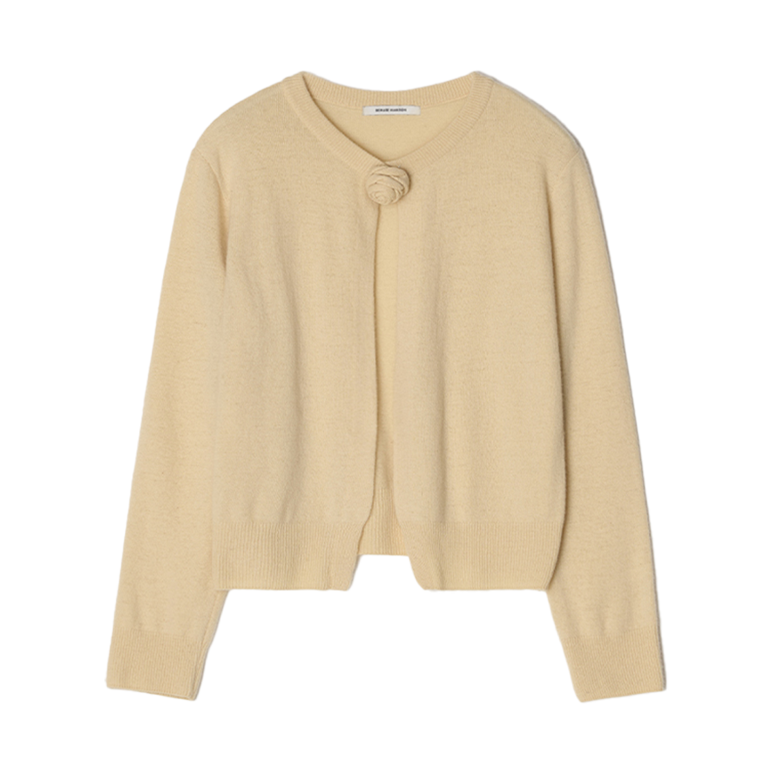 비뮤즈맨션 까멜리아 니트 가디건 버터 크림