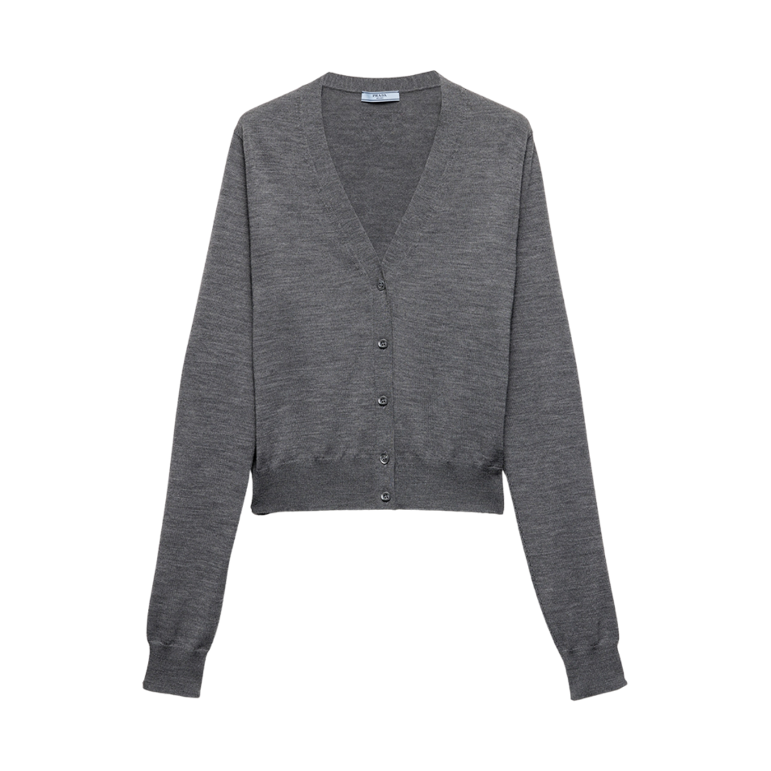 (W) 프라다 울 가디건 슬레이트 그레이((W) Prada Wool Cardigan Slate Gray)