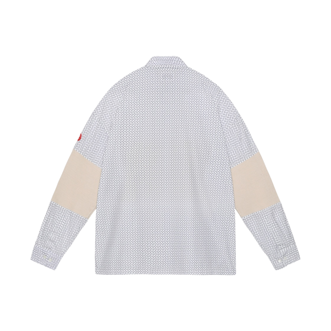 카브엠트 와이드 리브 컷 컨트롤 빅 셔츠 그레이 패널드 베이지 - 24SS(Cav Empt Wide Rib Cut Control Big Shirt Grey Paneled Beige - 24SS) - 2