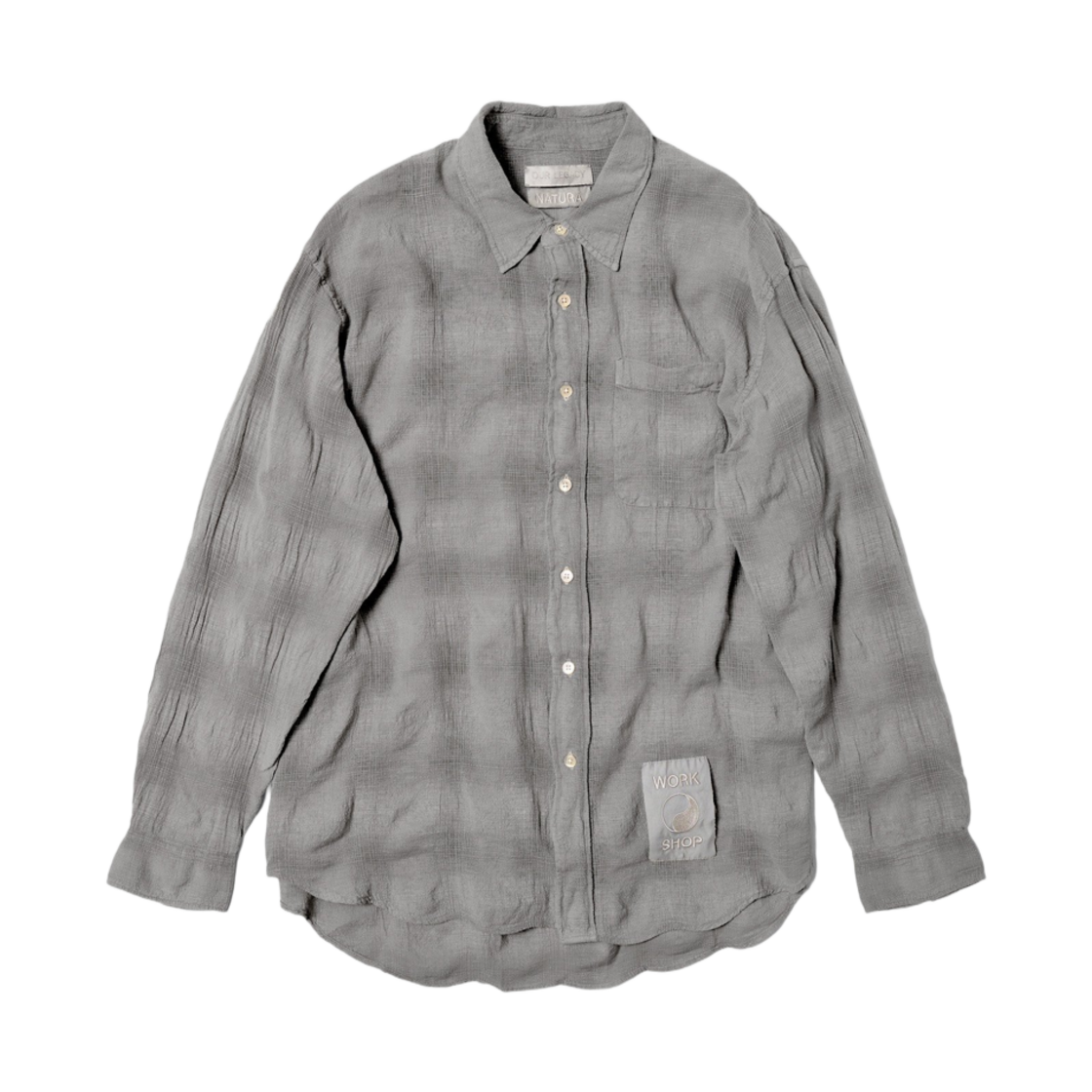 WS2242WSSC Our Legacy Work Shop Shirt Overdyed Carbon