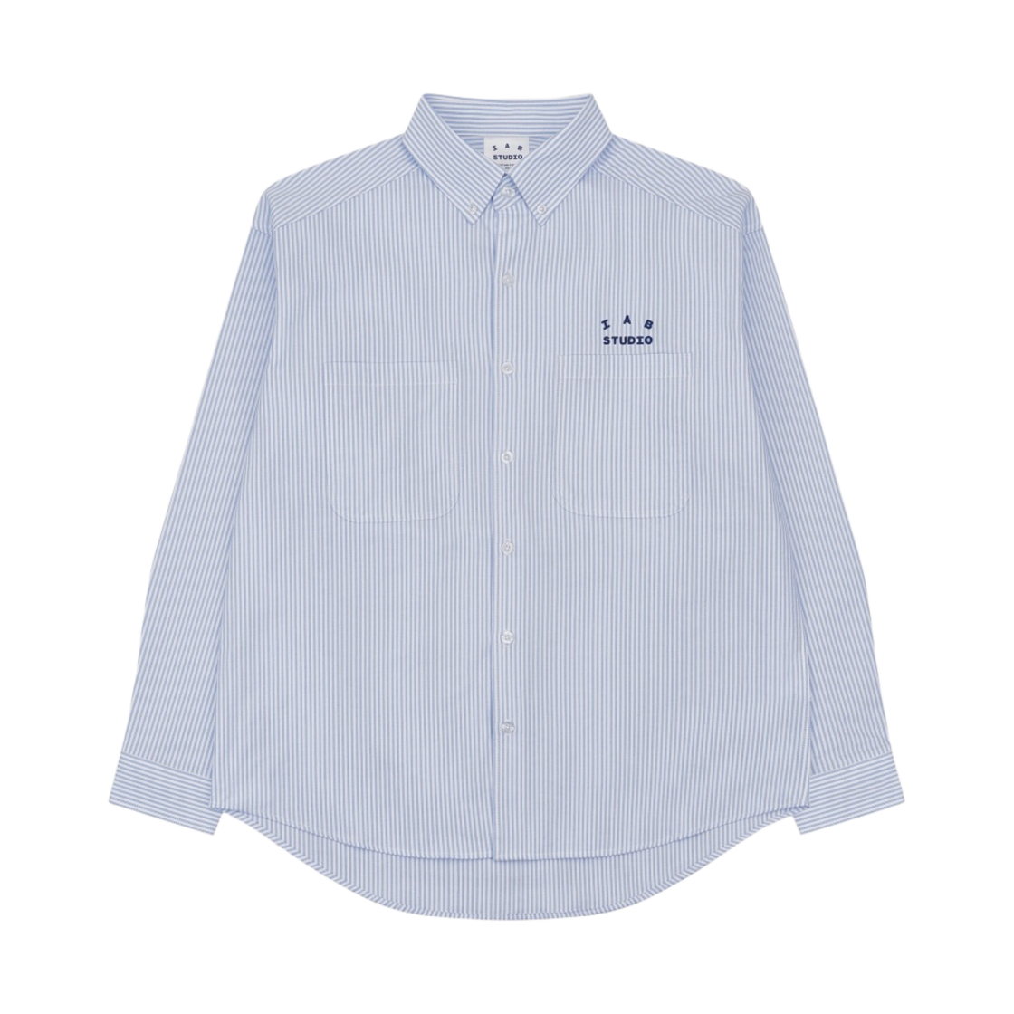 아이앱 스튜디오 웍스아웃 20주년 워크 셔츠 블루 스트라이프(IAB Studio Worksout 20th Anniversary Work Shirt Blue Stripe)