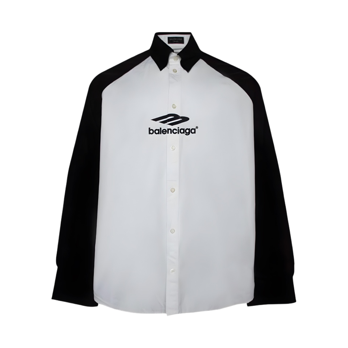 발렌시아가 B 로고 래글런 셔츠 블랙(Balenciaga B Logo Raglan Shirt Black) - 1