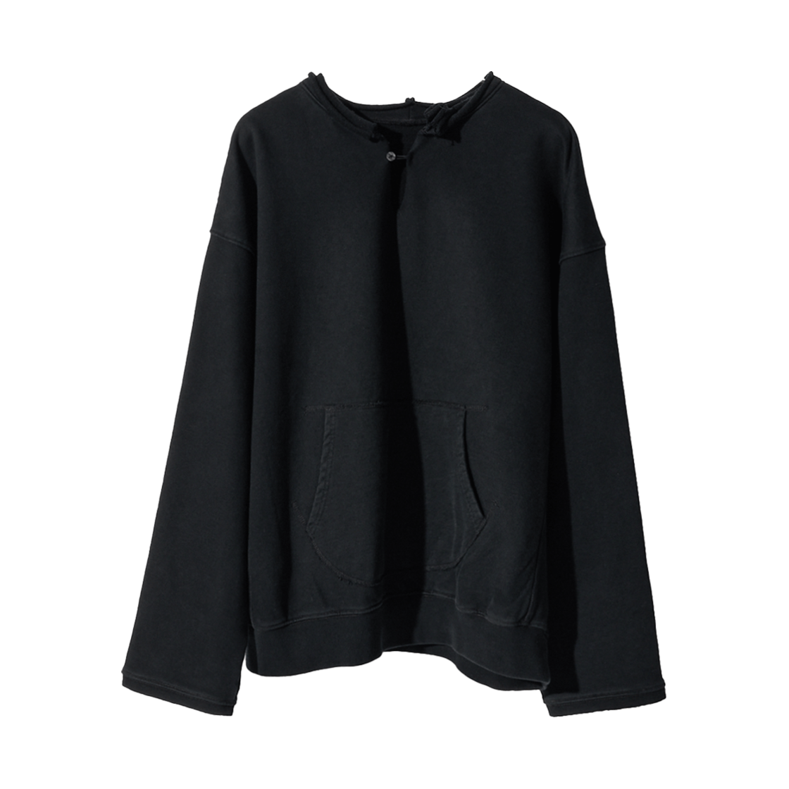 CD15SPRCV02BK Cord Round Cut Vent Crew-Neck Black