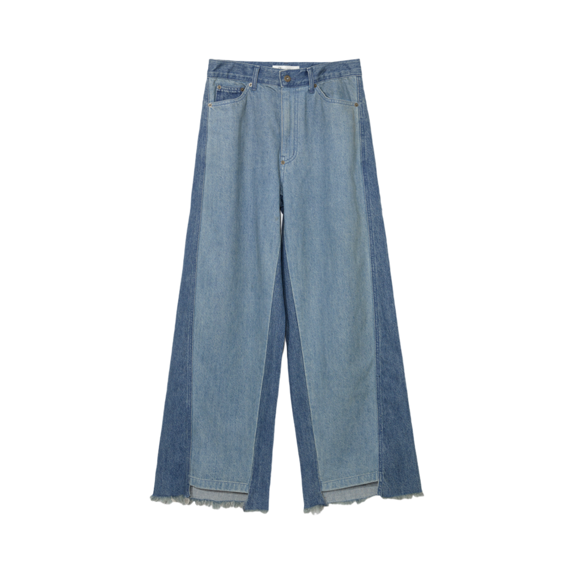 GY44PT003BL Gyeong Two Tone Denim Pants Blue