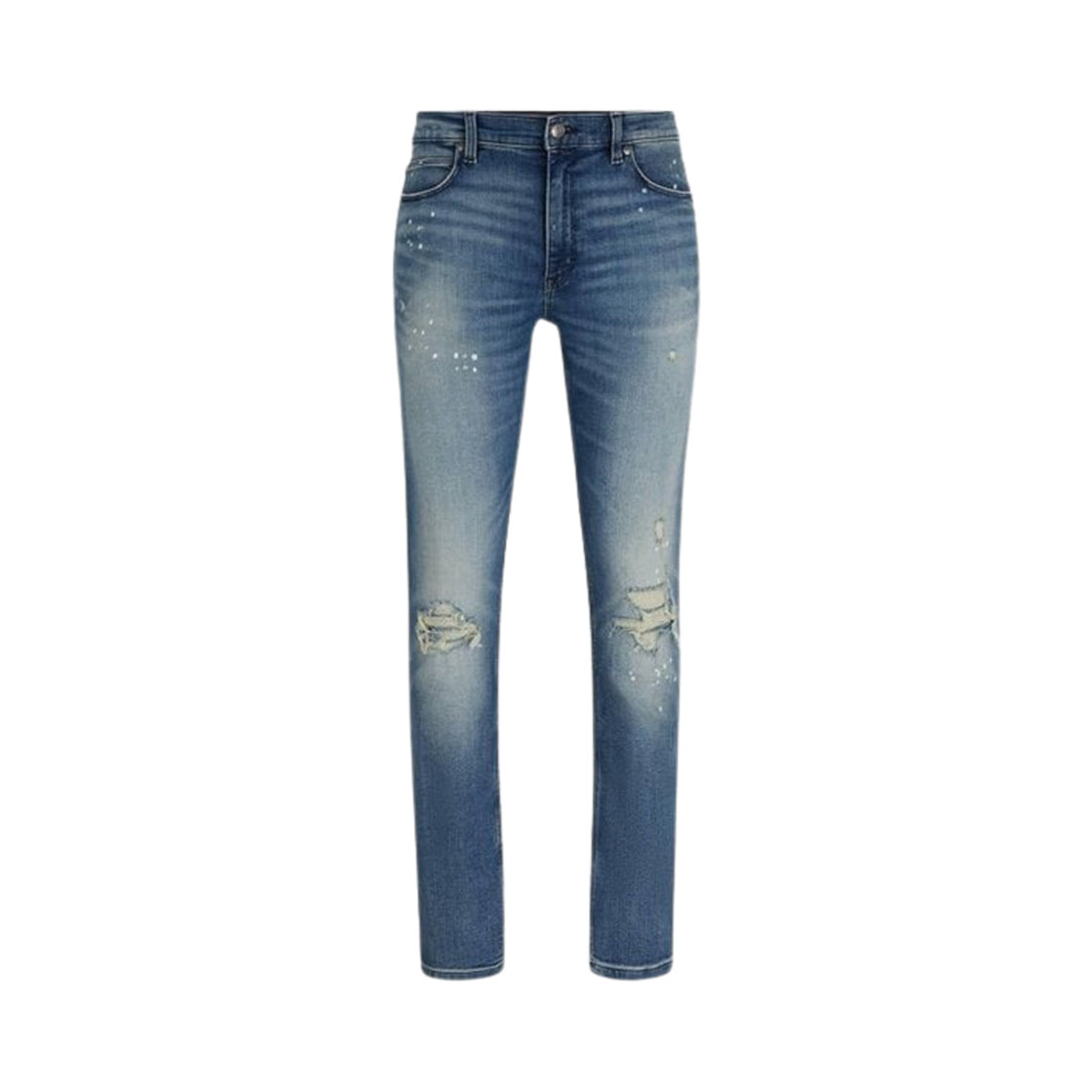 50499066-431 Hugo Boss Ripped Extra Slim Fit Jeans Washed Blue