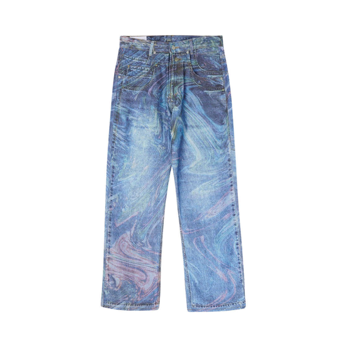 타이핑 미스테이크 디지털 워시드 데님 팬츠 인디고 - 22FW(Typing Mistake Digital Washed Denim Pants Indigo - 22FW)