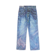 Typing Mistake Digital Washed Denim Pants Indigo - 22FW