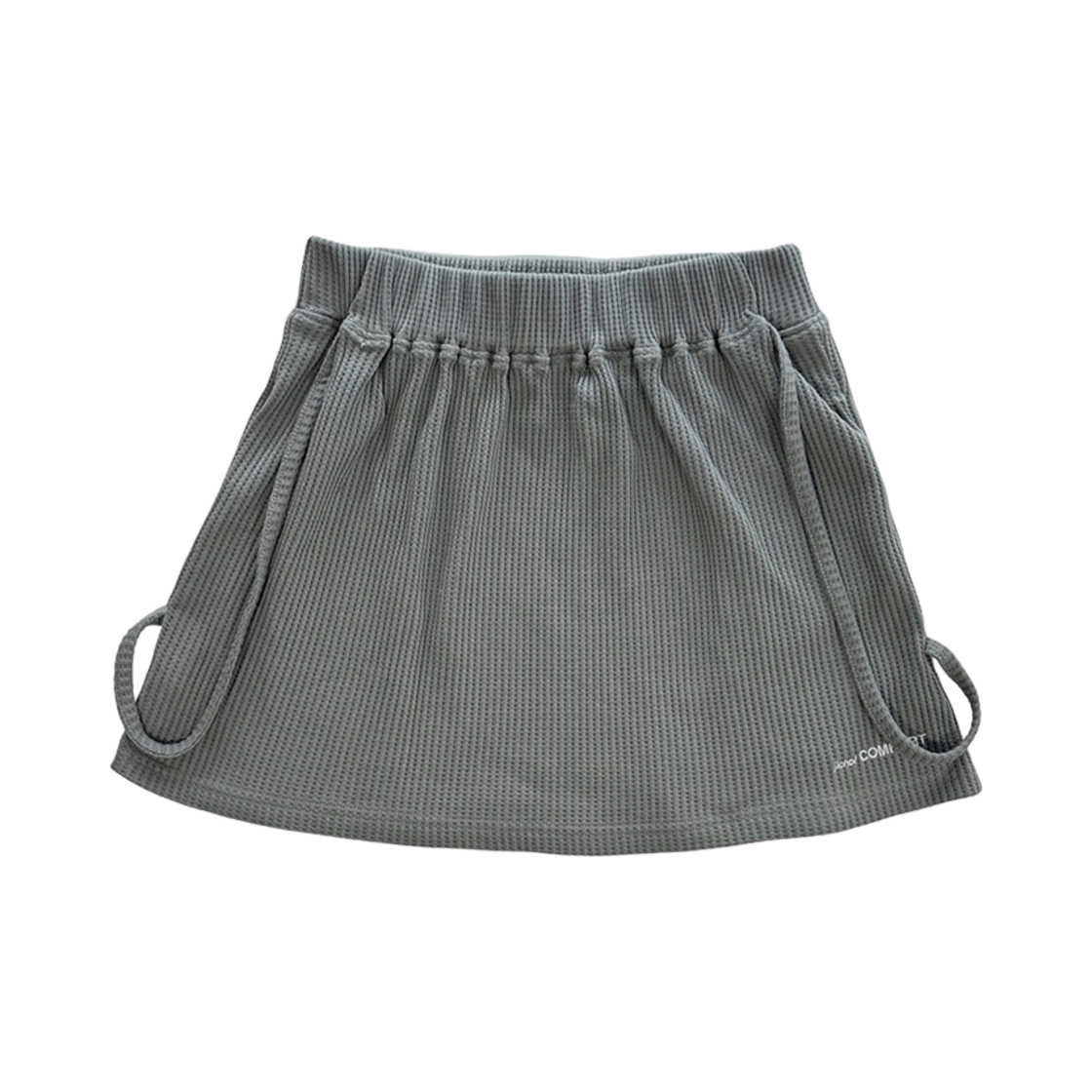 - (W) Jichoi Waffle Strap Skirt Dove