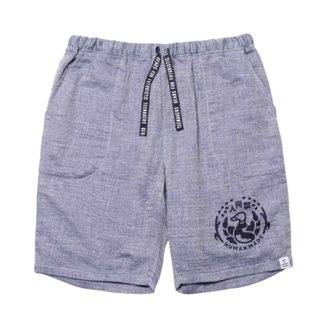 휴먼 메이드 샴브레이 거즈 쇼츠 네이비(Human Made Chambray Gauze Shorts Navy) - 1