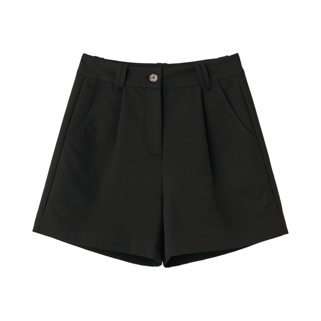 제너럴아이디어 우먼 코튼 핀턱 쇼츠 블랙(General Idea Woman Cotton Pintuck Shorts Black)