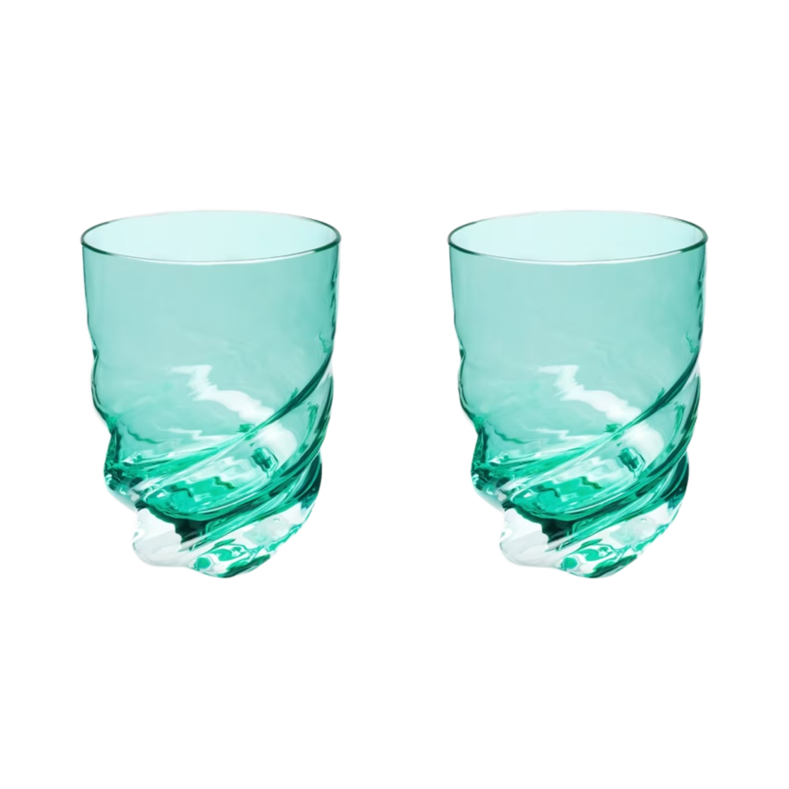 R96988 Louis Vuitton Twist Glasses Emerald (Set of 2)
