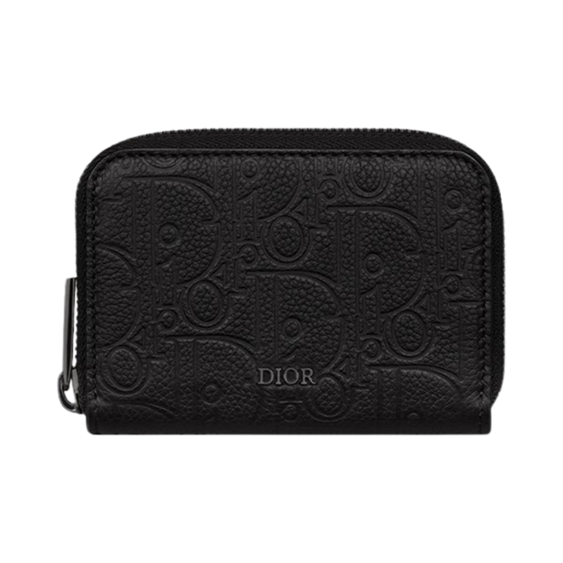 Dior Zipped Coin Purse Dior Gravity Leather Black