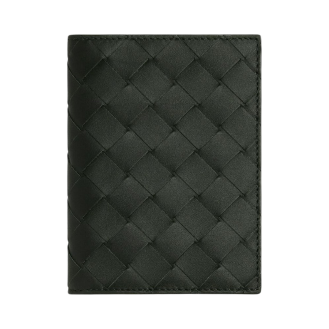 보테가 베네타 인트레치아토 플랩 지갑 다크 그린(Bottega Veneta Intrecciato Flap Wallet Dark Green) - 1