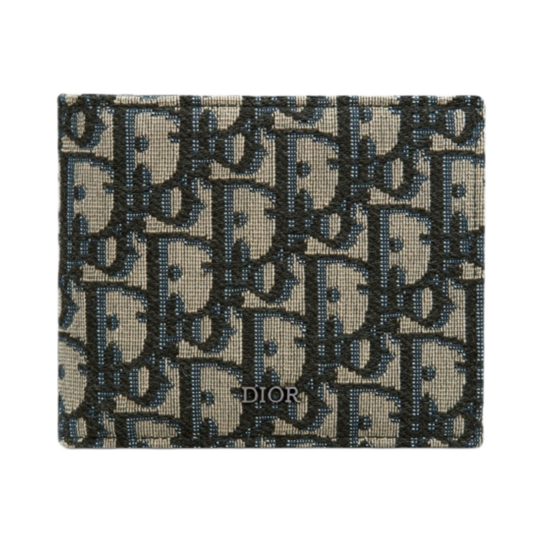 디올 컴팩트 지갑 베이지 블랙 디올 오블리크 자카드(Dior Compact Wallet Beige Black Dior Oblique Jacquard)