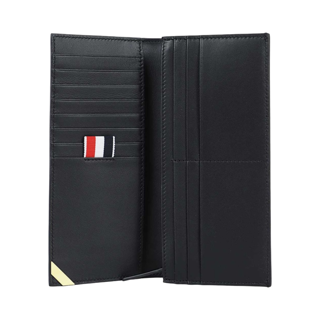 톰브라운 박스 카프스킨 RWB 에나멜 코너 자켓 장지갑 블랙(Thom Browne Box Calfskin RWB Enamel Corner Long Jacket Wallet Black) - 2